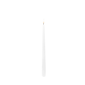 461-TP12W12DZ 12", Unwrapped Taper Candle, White