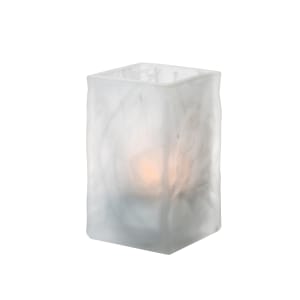 461-5188SC 4 5/8" Glacier™ Votive Lamp for HD10, HD12, & HD15 Fuel Cells - Glass, Satin Crystal Wysp