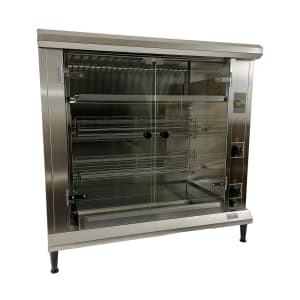 Equipex RBE-8/1 Electric 2 Spit Commercial Rotisserie, 208v/1ph