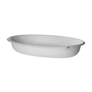 690-BGSCV32 32 oz Oval Food Container - Molded Fiber, White
