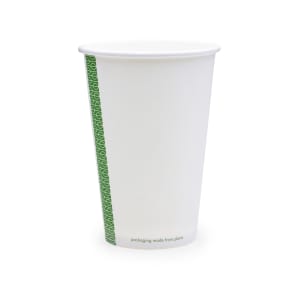 690-LV16G 16 oz Disposable Hot Cup - PLA, Printed