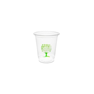 690-R200G 7 oz Disposable Cold Cup - PLA, Clear