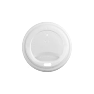 690-VLID79S Flat Lid for 79 Series Hot Cups - PLA, White