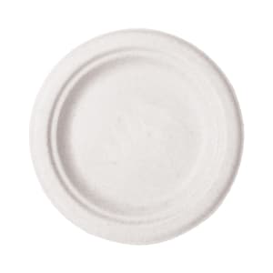 690-WHBRG06 6" Round Disposable Plate - Molded Fiber, White