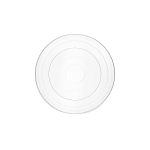 690-V115F Flat Lid for 115 Series Soup Containers - PLA, Clear