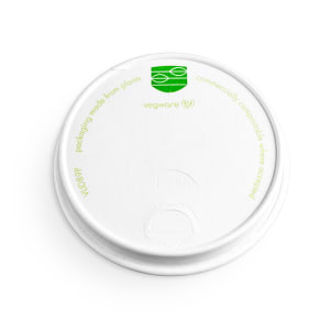 690-VLID89P Flat Lid for 89 Series Hot Cups - Paper, White