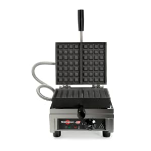 027-WECCHCAS Single Liege Waffle Maker w/ Cast Iron Grids, 1440W 