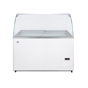 162-NOVA35GDC 43" Mobile Ice Cream Dipping Cabinet w/ 10 Tub Capacity - White, 115v
