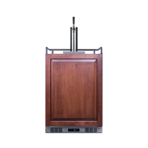 162-SBC682PNR 24" Kegerator Beer Dispenser w/ (2) Keg Capacity - (1) Column, Panel Ready, 115v