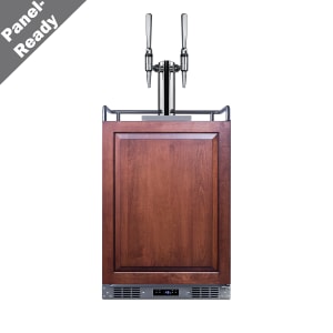 162-SBC682PNRNCFTWIN 24" Draft Nitro Coffee Dispenser - (1) Column & (2) Taps, Stainless, 115v