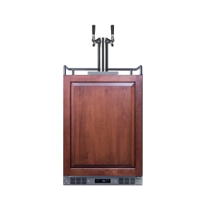 162-SBC682PNRWKDTWIN 24" Draft Wine System w/ (3) 1/6 Keg Capacity - (1) Column, Panel Ready, 115v