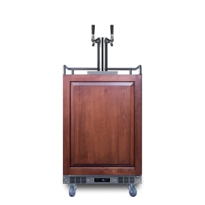 162-SBC682PNRCFTWIN 24" Draft Cold Brew Coffee Dispenser - (1) Column & (2) Taps, Panel Ready, 115v