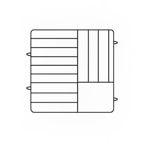 175-PM12115 Dishwasher Rack - 12 Plate Capacity, 5 Extenders, Beige