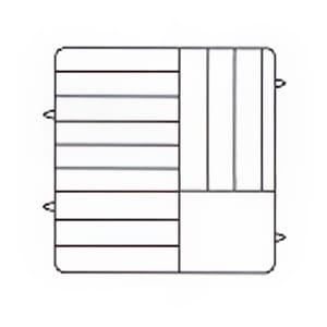 175-PM1211521 Dishwasher Rack - 12 Plate Capacity, 5 Extenders, Burgundy