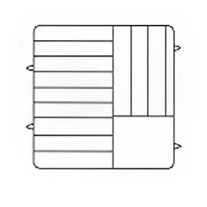 175-PM1211606 Dishwasher Rack - 12 Plate Capacity, 6 Extenders, Black