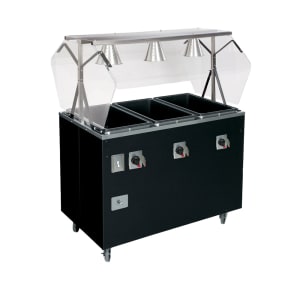 175-T387072 46" Hot Food Table w/ (3) Wells & Enclosed Base, 208 240v/1ph