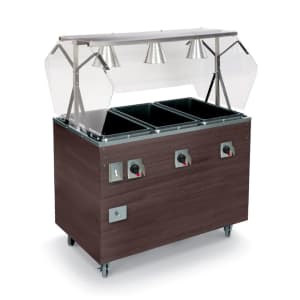 175-T389362 46" Hot Food Table w/ (3) Wells & Enclosed Base, 208 240v/1ph