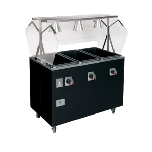 175-T38707464 46" Hot Food Table w/ (3) Wells & Enclosed Base, 120/208 240v/1ph