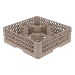 175-TR13K Traex® Full Size Glass Rack w/ (5) Compartments - (1) Extender, Beige