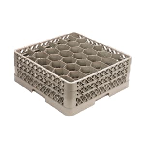175-TR18J Traex® Full Size Rack Max® Glass Rack w/ (12) Compartments - (1) Extender, Beige