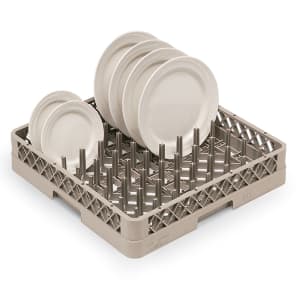 175-TR321 Full-Size Dishwasher Plate/Tray Rack - Open Bottom and Side, Burgundy