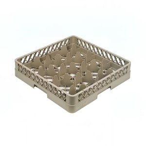 175-TR18 Traex® Full Size Rack Max® Glass Rack w/ (12) Compartments - Beige