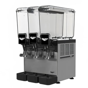 175-VBBC337A Pre Mix Refrigerated Dispenser w/ (3) 2 1/10 gal Bowls - Agitator Circulation, 115v