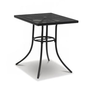 879-SU2X38PTB 30" Square Sullivan Outdoor Table - Steel, Textured Black
