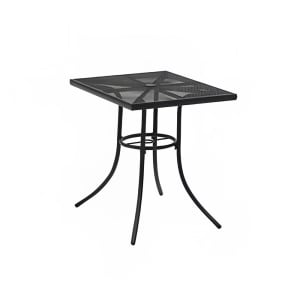 879-SU2V38PTB 36" Square Sullivan Outdoor Table - Steel, Textured Black