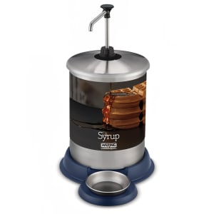 141-WSD1G 1 gal Countertop Syrup Dispenser w/ Pump - Stainless Steel