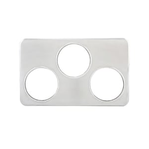 080-ADP666 21" Adapter Plate - (3) Inset Capacity, Stainless