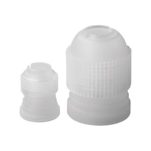 080-CDTC2 Plastic Couplings for Cake Decorating Tubes, 2 Sizes