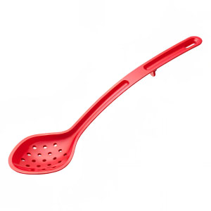 080-CVPS13R 13" Perforated Serving Spoon - Plastic, Red