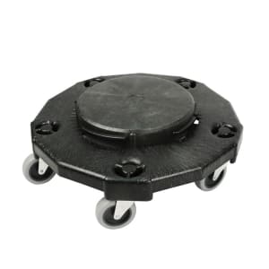 080-DLR2 Round Plastic Trash Can Dolly w/ Raised Center & 900 lb Capacity