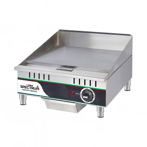 080-EGD16M 16" Electric Griddle w/ Manual Controls - 1/2" Steel Plate, 120v