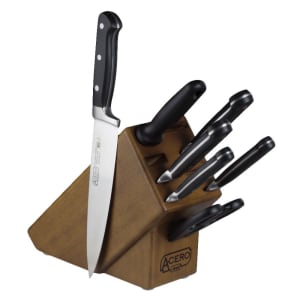 080-KFPBLKA 8 Piece Knife Set w/ Wooden Block