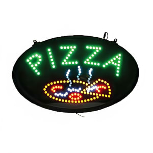 080-LED11 Pizza Sign - LED, 3 Flashing Patterns