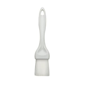 080-NB15 1 1/2" Flat Pastry Brush w/ Nylon Bristles & White Plastic Handle