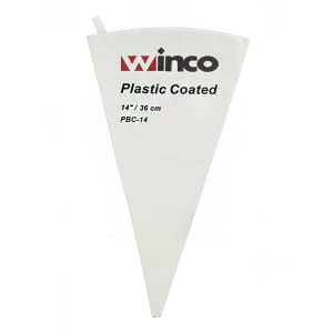 080-PBC14 14" Pastry Bag w/ Cotton Exterior, Plastic Coated Interior