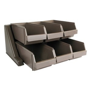 080-OGZ6 Condiment Organizer w/ (6) Bins - Beige