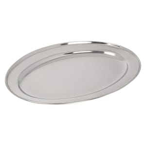 080-OPL20 Oval Platter, 20 x 13 3/4", Heavy Stainless Steel