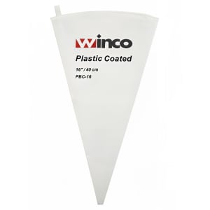 080-PBC16 16" Pastry Bag w/ Cotton Exterior & Plastic Coated Interior