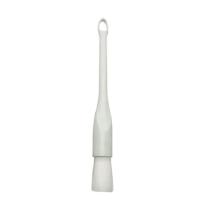 080-NB10R 1" Round Pastry Brush w/ Nylon Bristles & White Plastic Handle