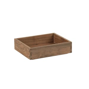 151-231061012378 Rectangular Display Tray - 10" x 12" x 3", Walnut