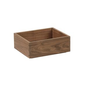 151-231061012678 Rectangular Display Tray - 10" x 12" x 6", Walnut