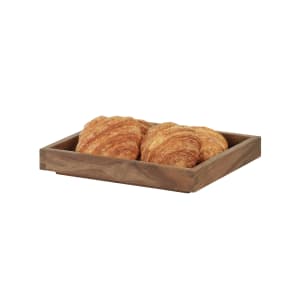 151-231061012178 Rectangular Display Tray - 10" x 12" x 1 1/2", Walnut