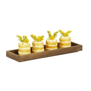 151-23106206178 Rectangular Display Tray - 20" x 6" x 1 1/2", Walnut