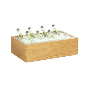 151-231841221 Rectangular Ice Housing - 21 1/4"L x 13 1/4"W x 7"H, Oak