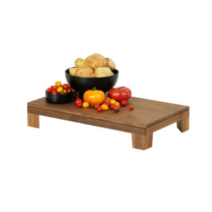 151-23600378 Rectangular Display Tray - 12" x 20" x 3 1/4", Walnut