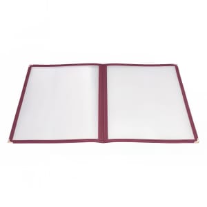 080-PMCD9U Double Fold Menu Cover, 9 1/2 x 12", Burgundy